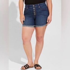 5 Inch Vintage Stretch Mid-Rise Short